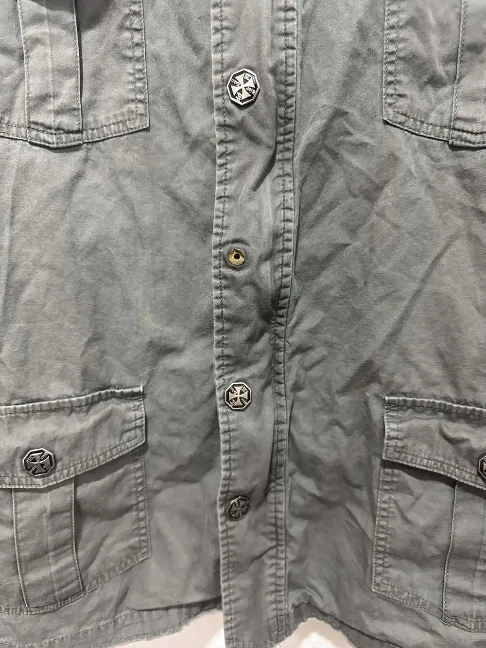 Blac Label 1968 Embroidered Military Field Jacket Grey